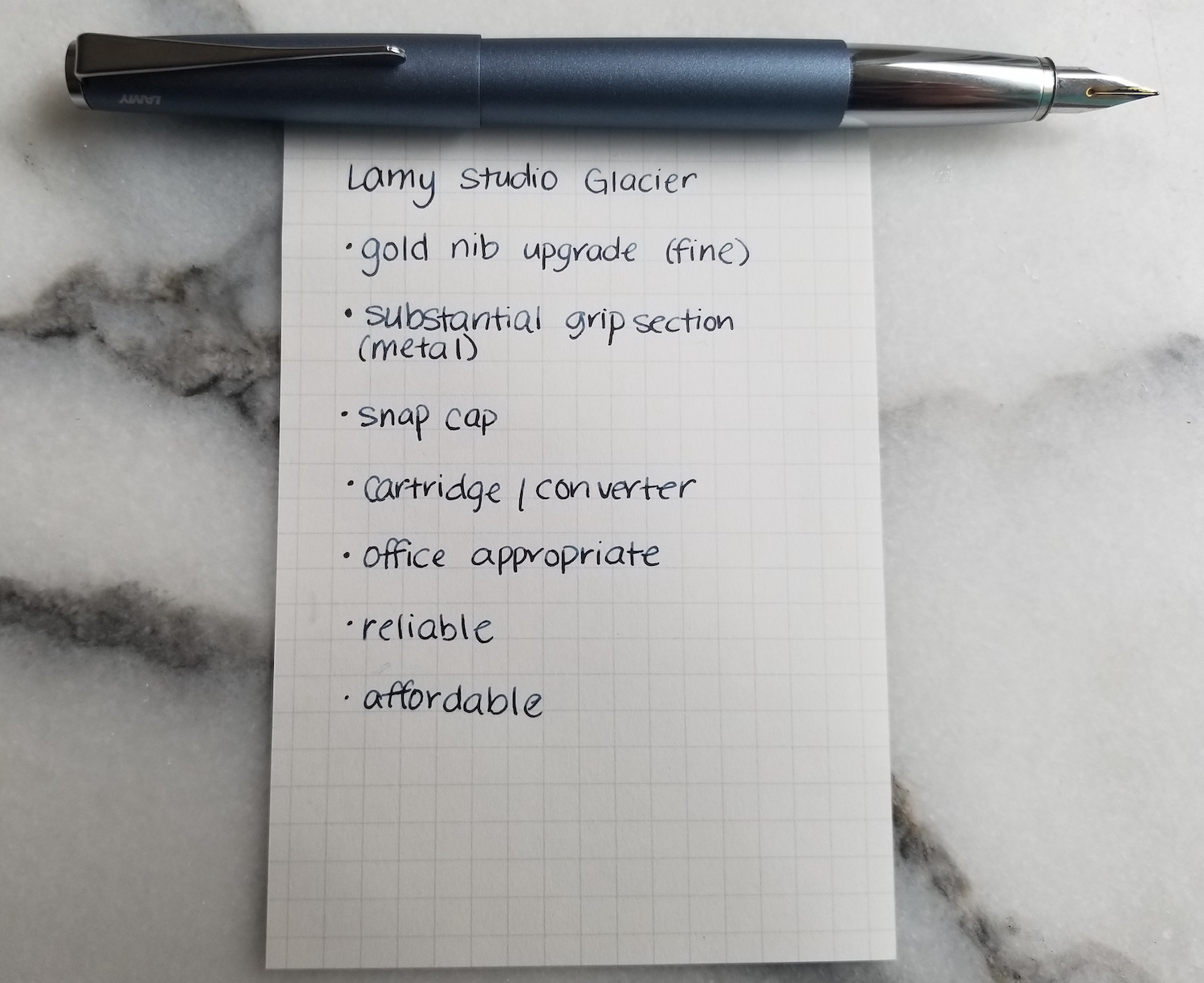 Pen Review: Lamy Studio with a Gold Nib Upgrade – Chicana Writes
